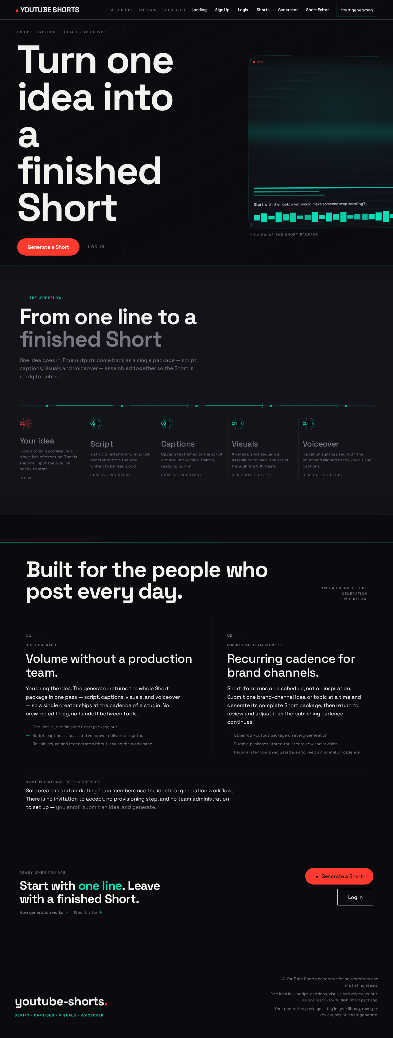 Landing design preview