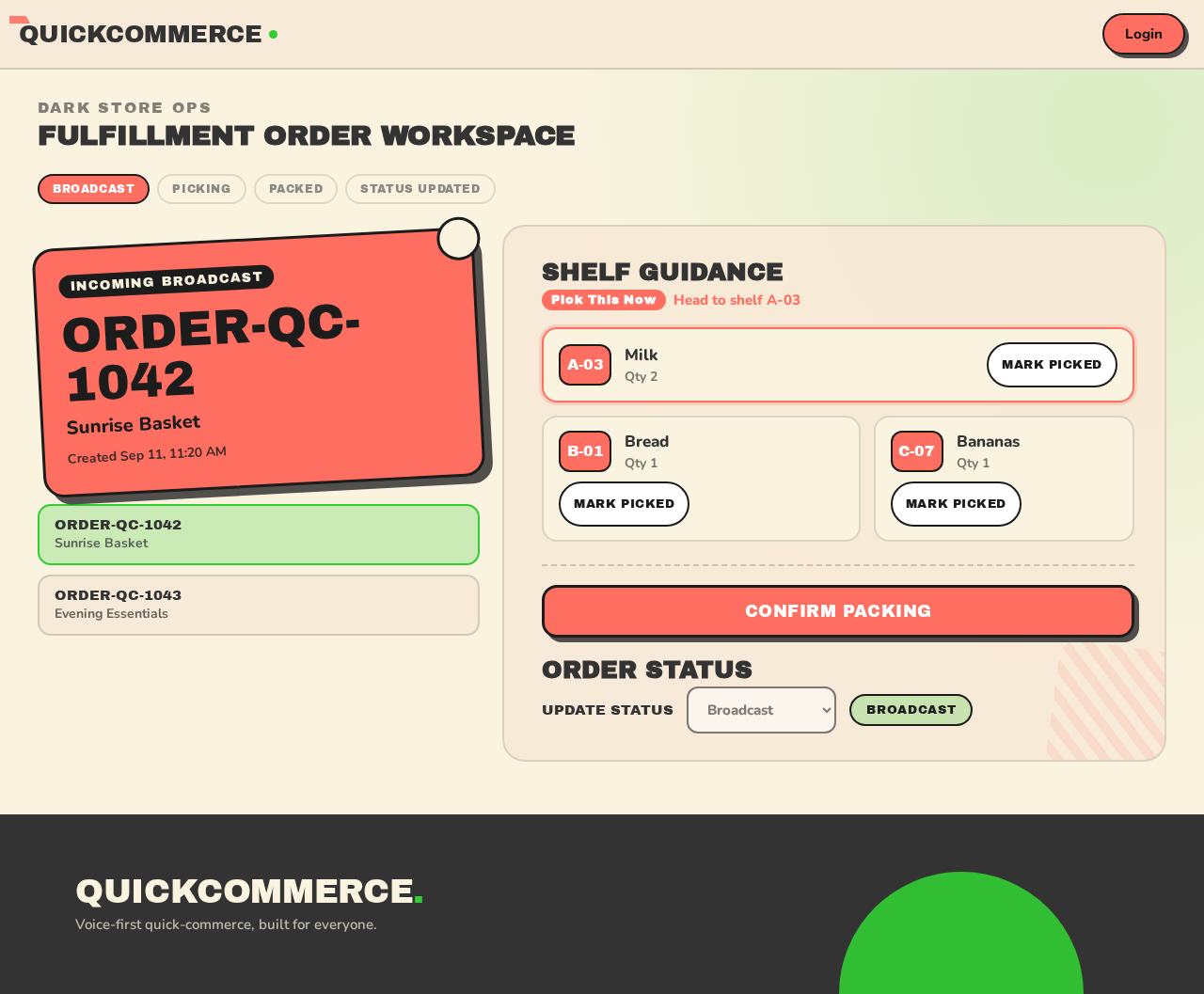 Fulfillment design preview