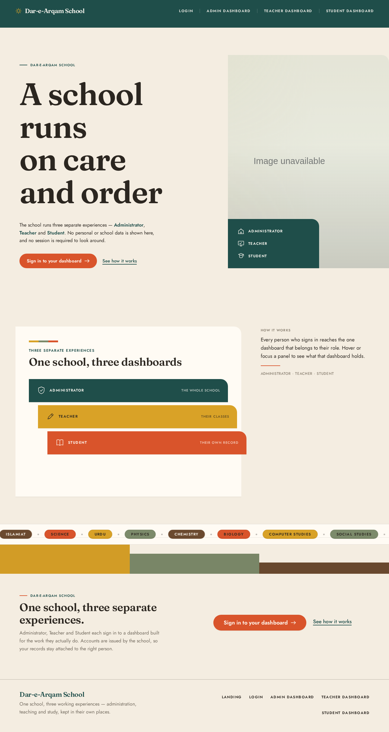 Landing design preview
