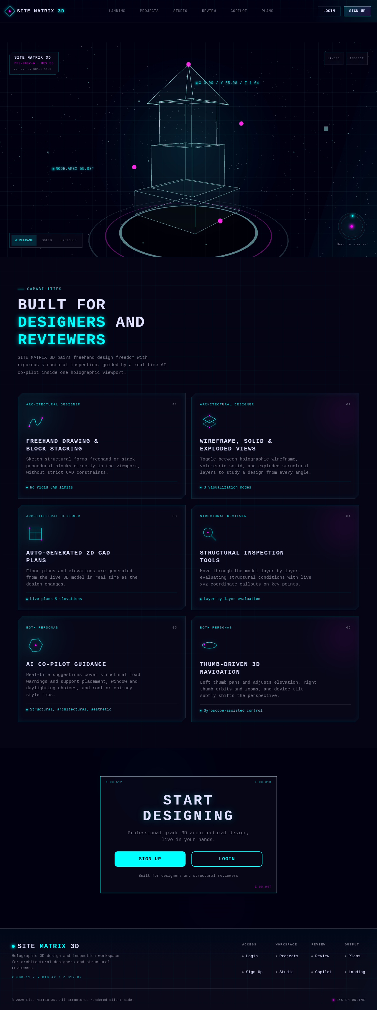 Landing design preview