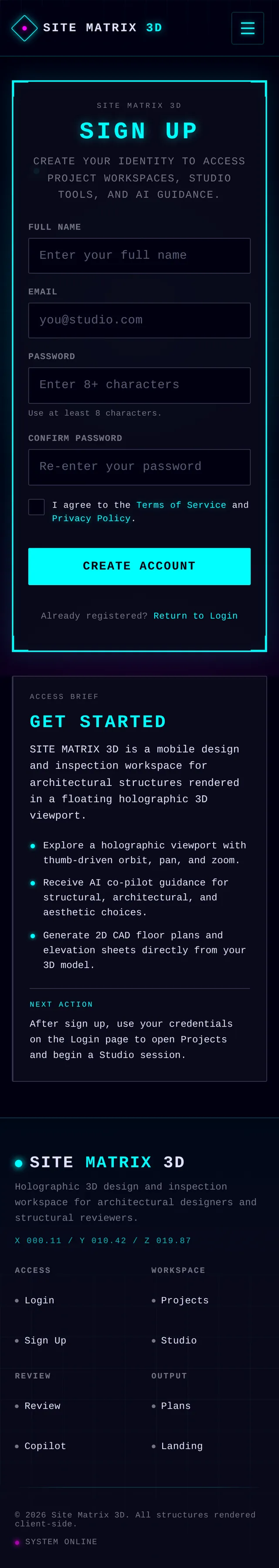 Sign Up