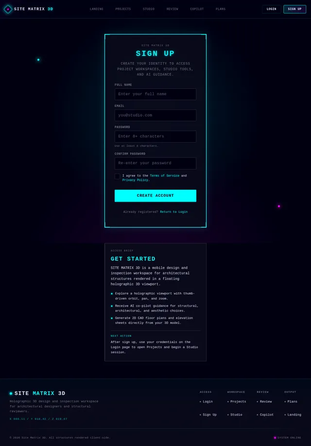 Sign Up