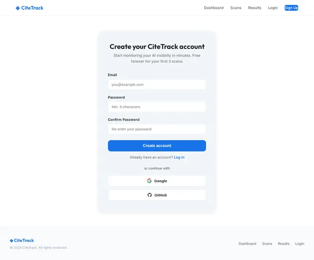 Signup