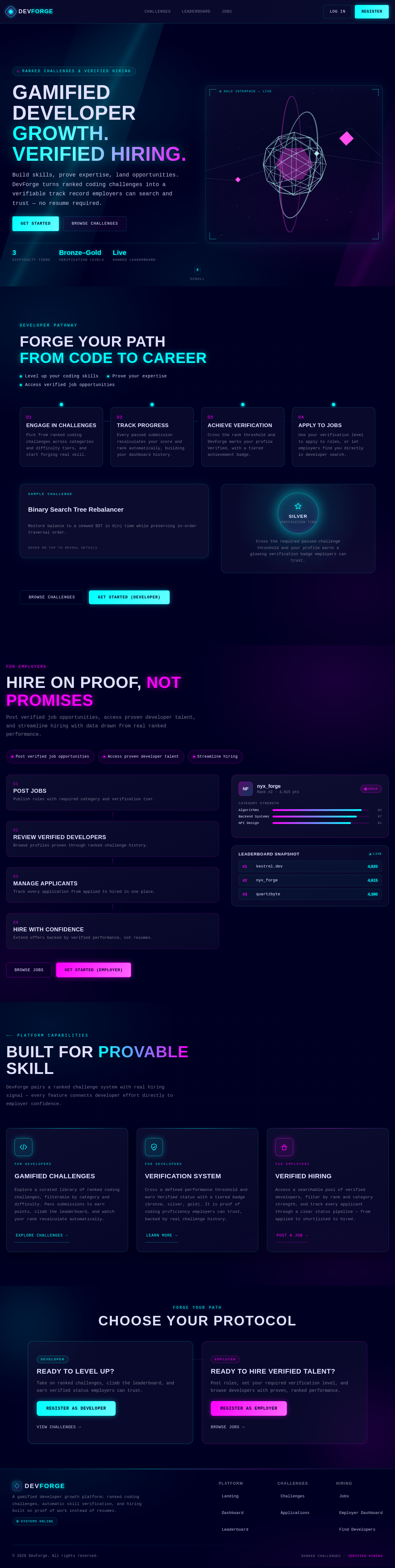 / — Landing Page design preview
