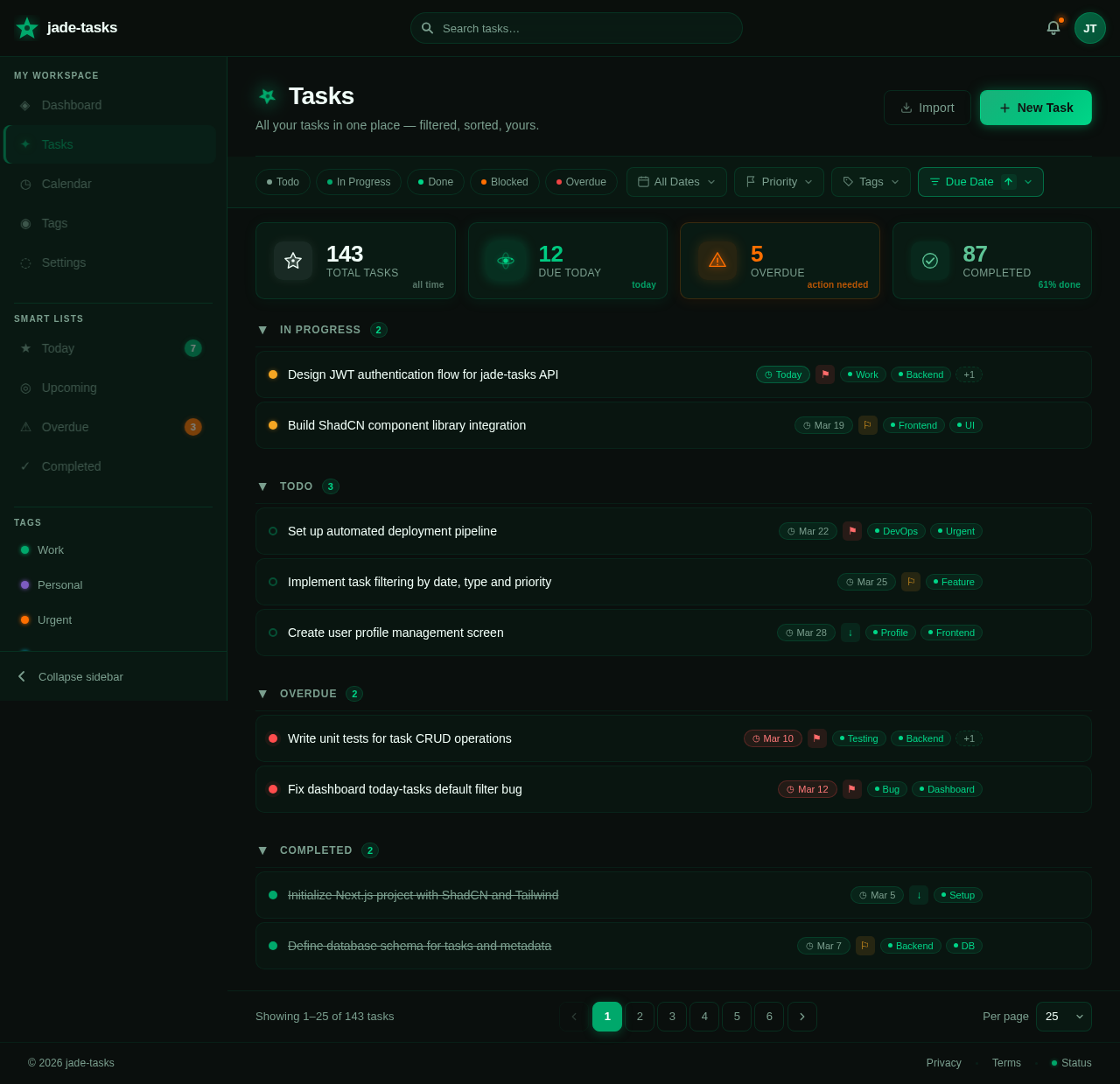 Tasks design preview