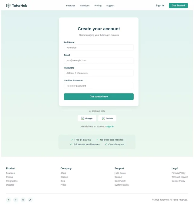 Signup