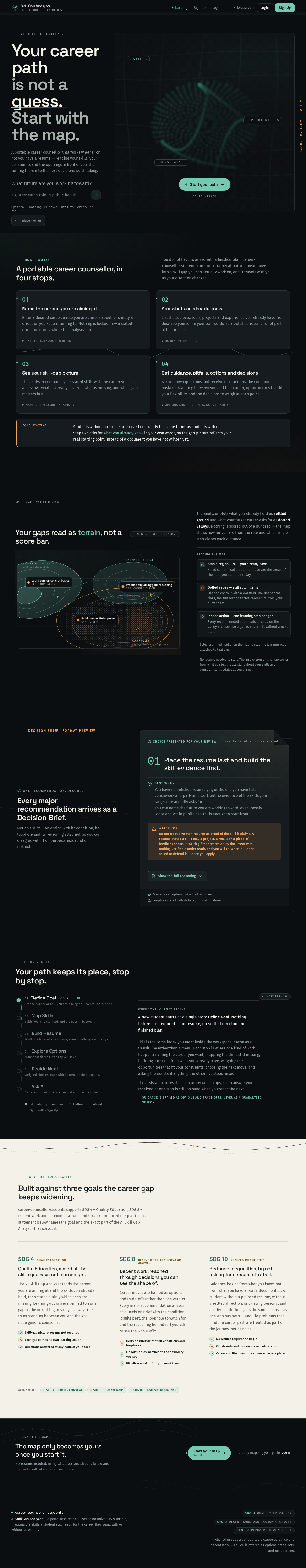 Landing design preview