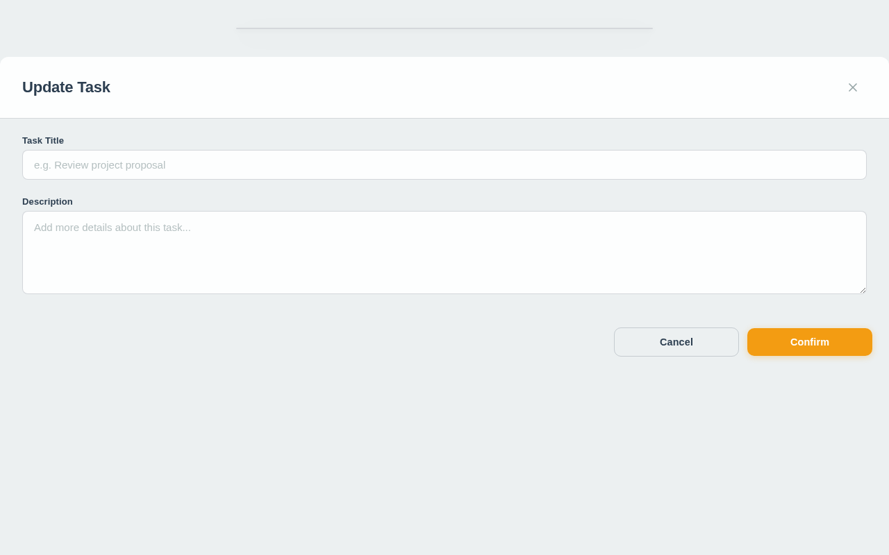 Modal design preview