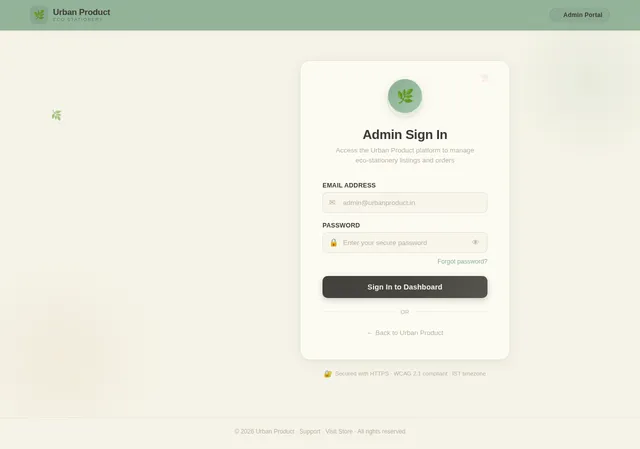 Admin Login