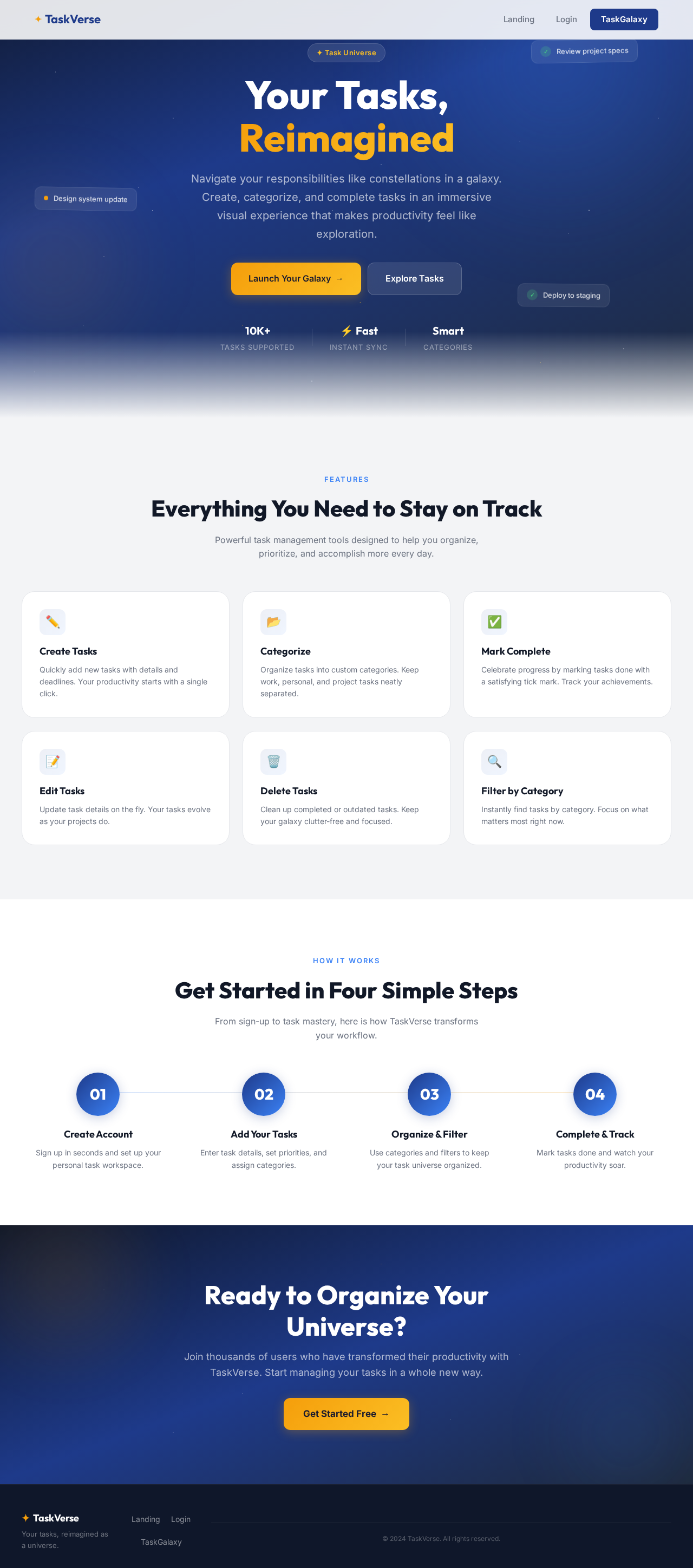 Landing design preview