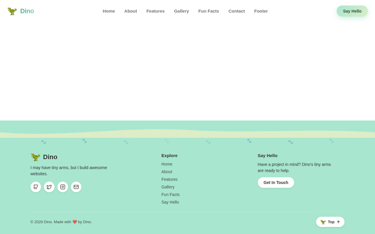 Footer design preview