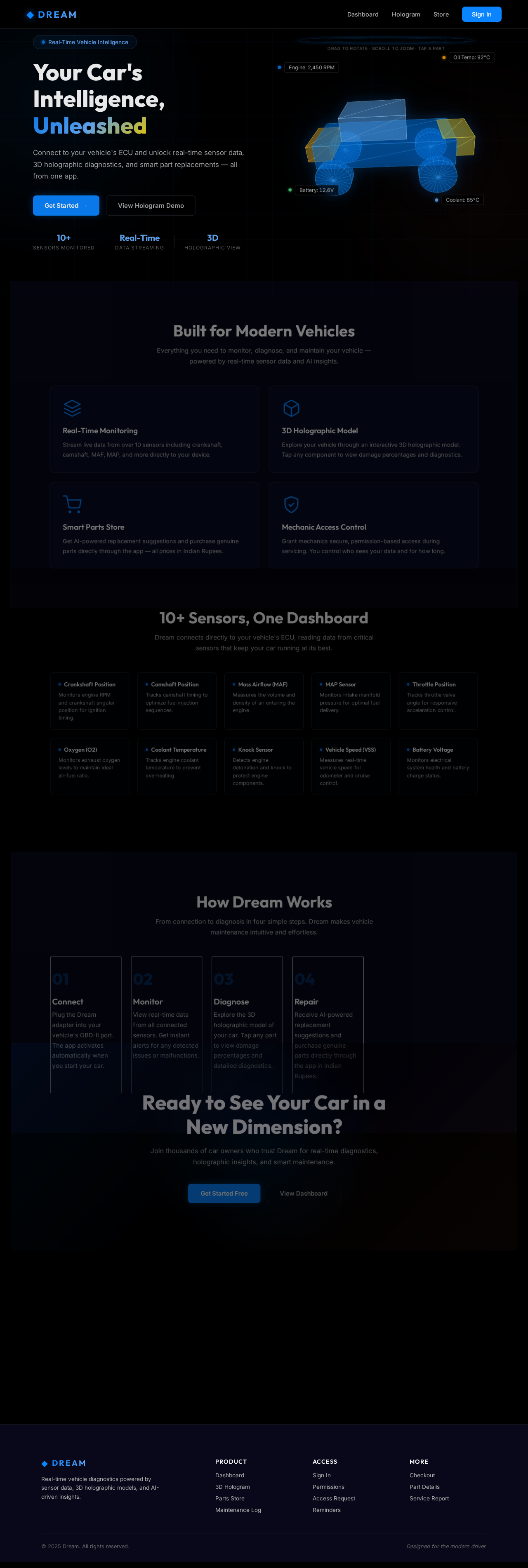 Landing design preview