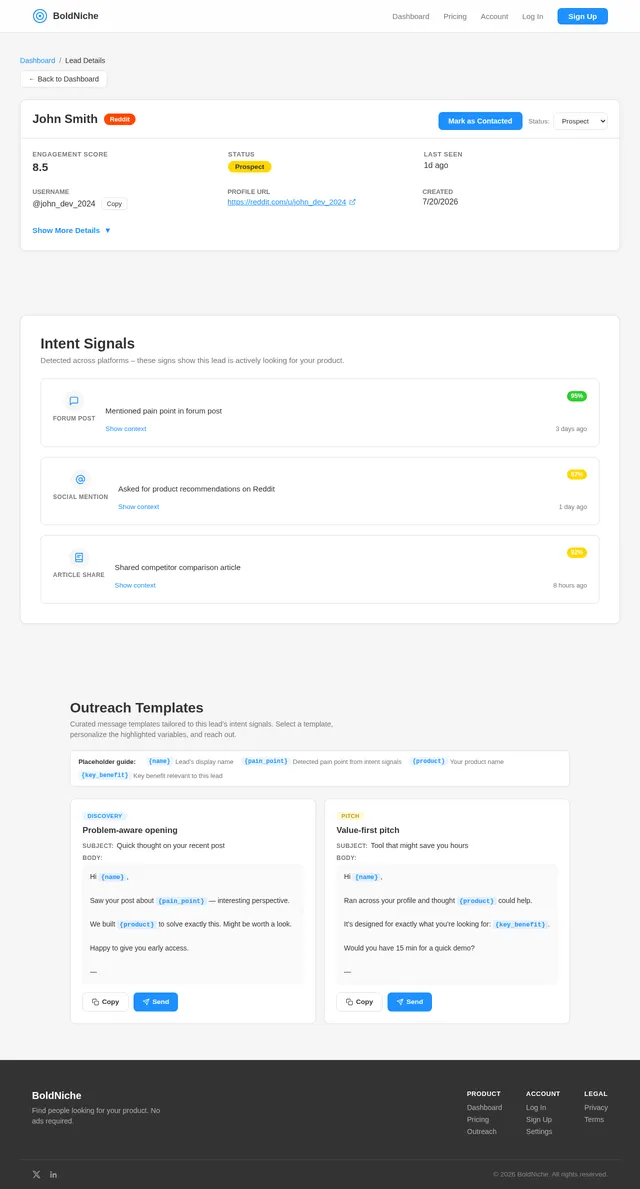 Lead Details