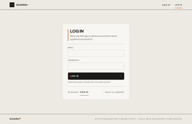 Login