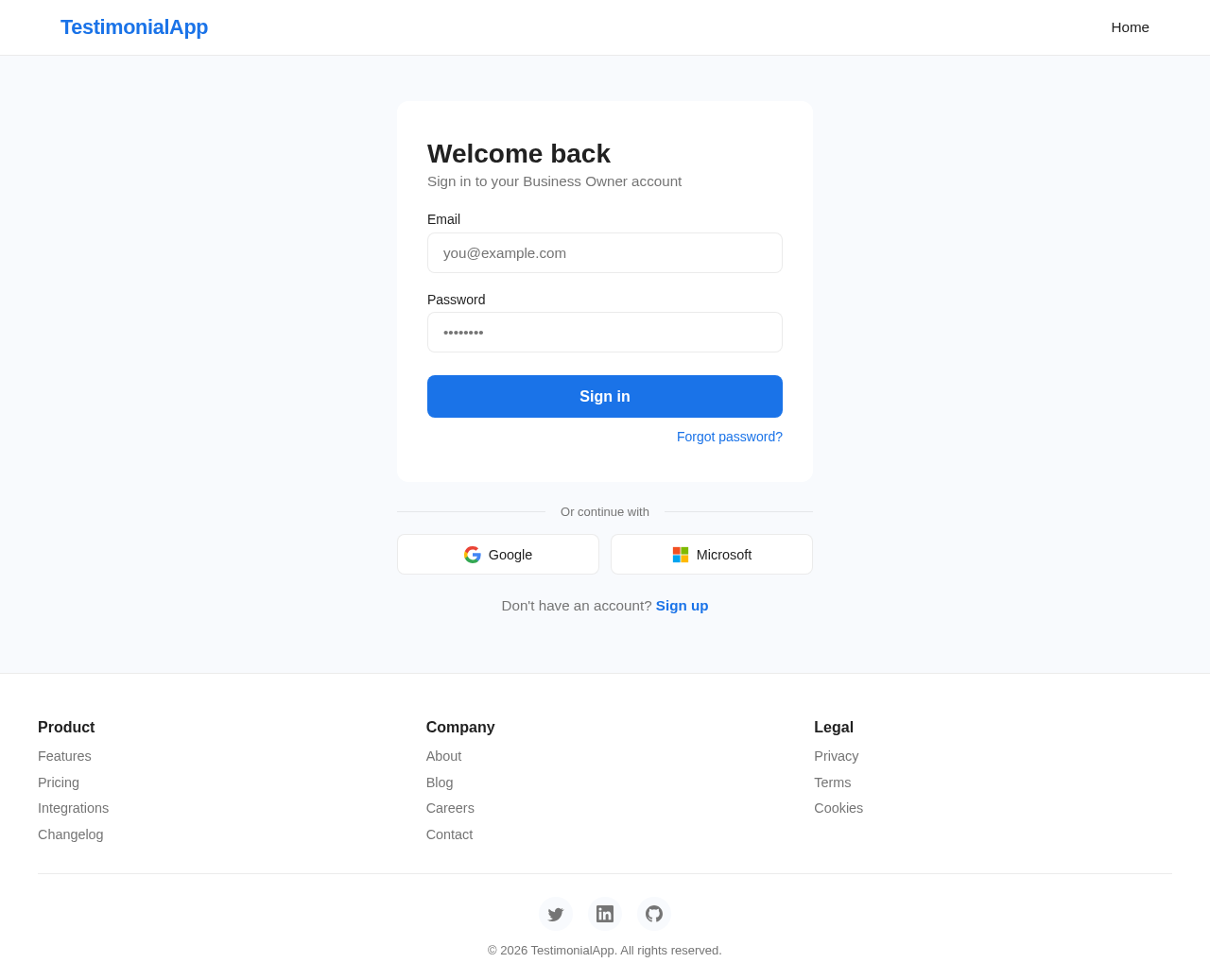 Login design preview