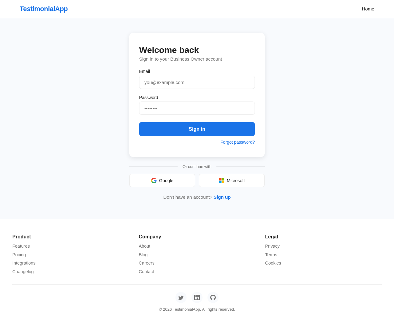 Login design preview