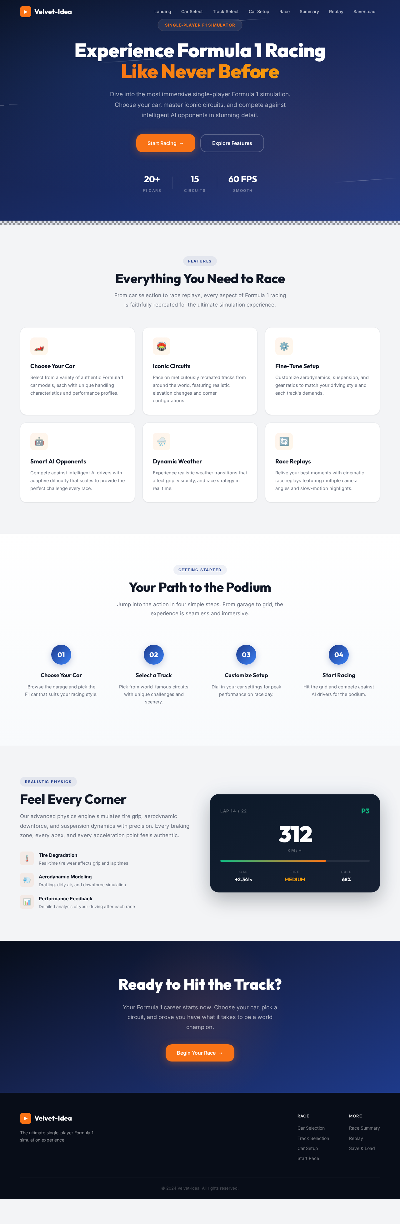 Landing design preview