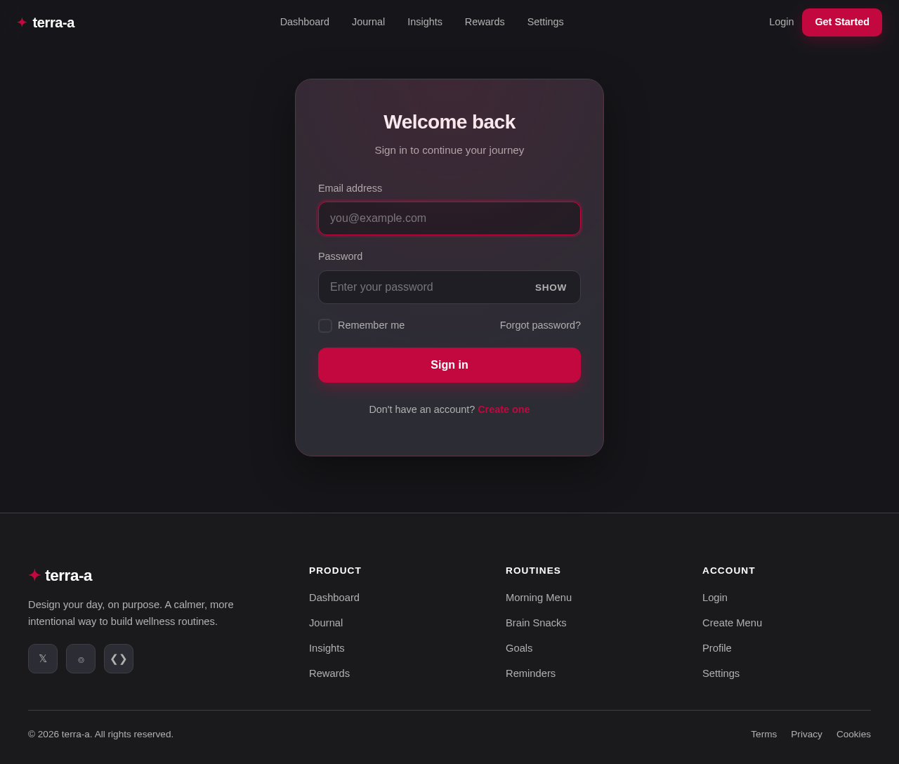 Login design preview