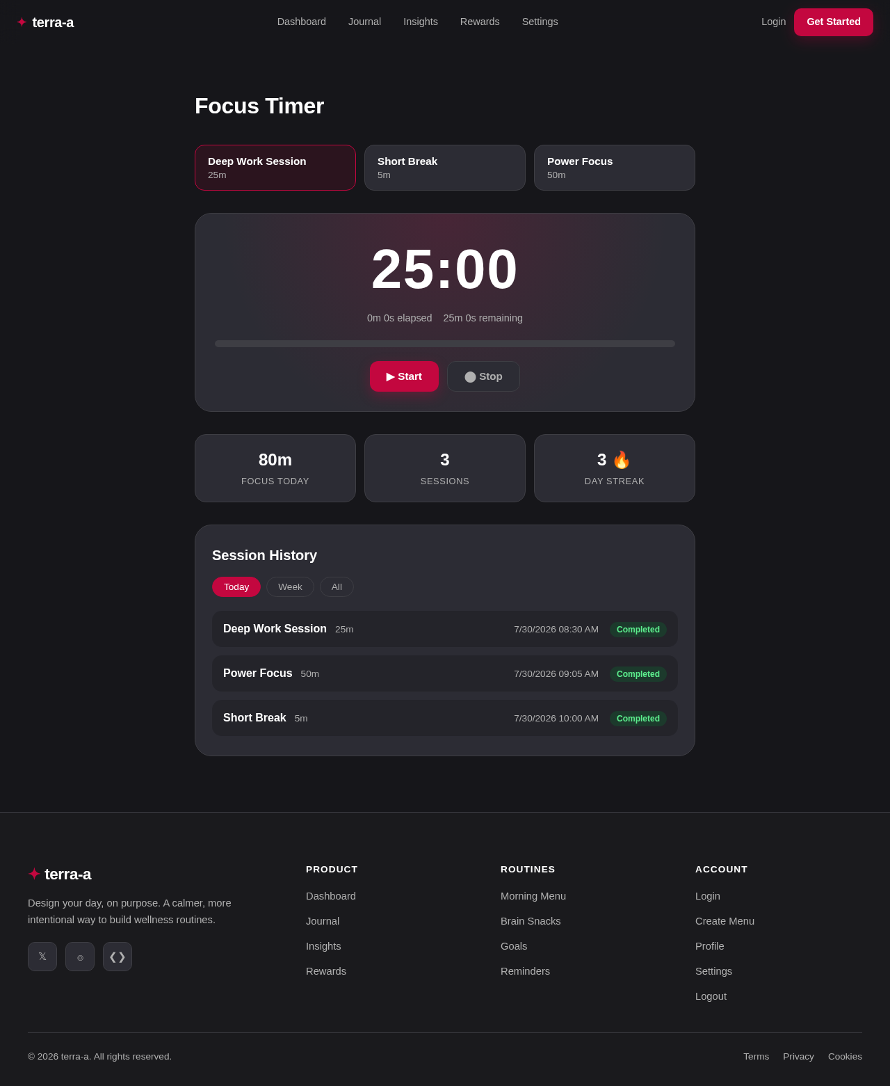 Focus Timer design preview