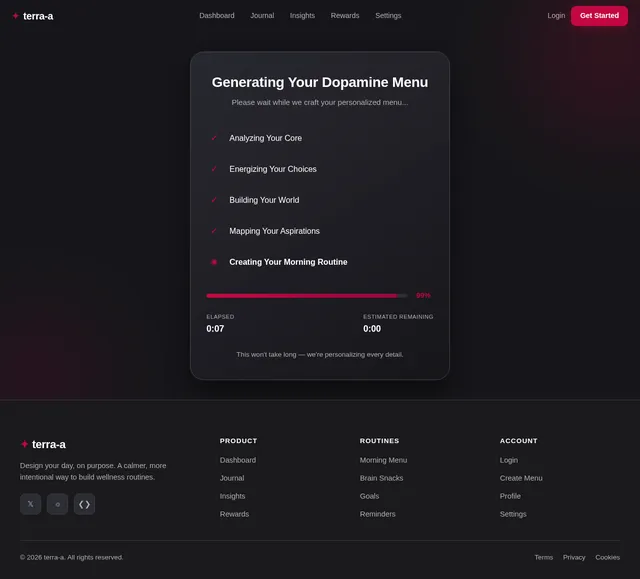Generating Menu