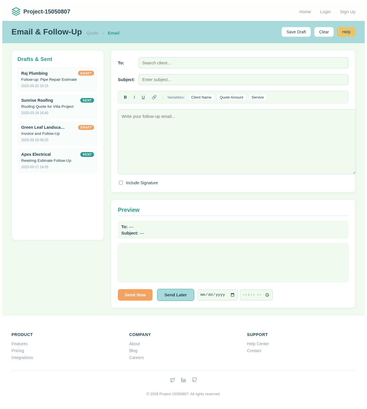 Email design preview