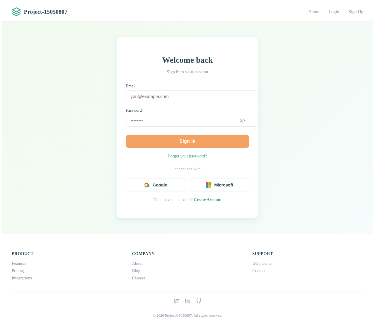 Login design preview