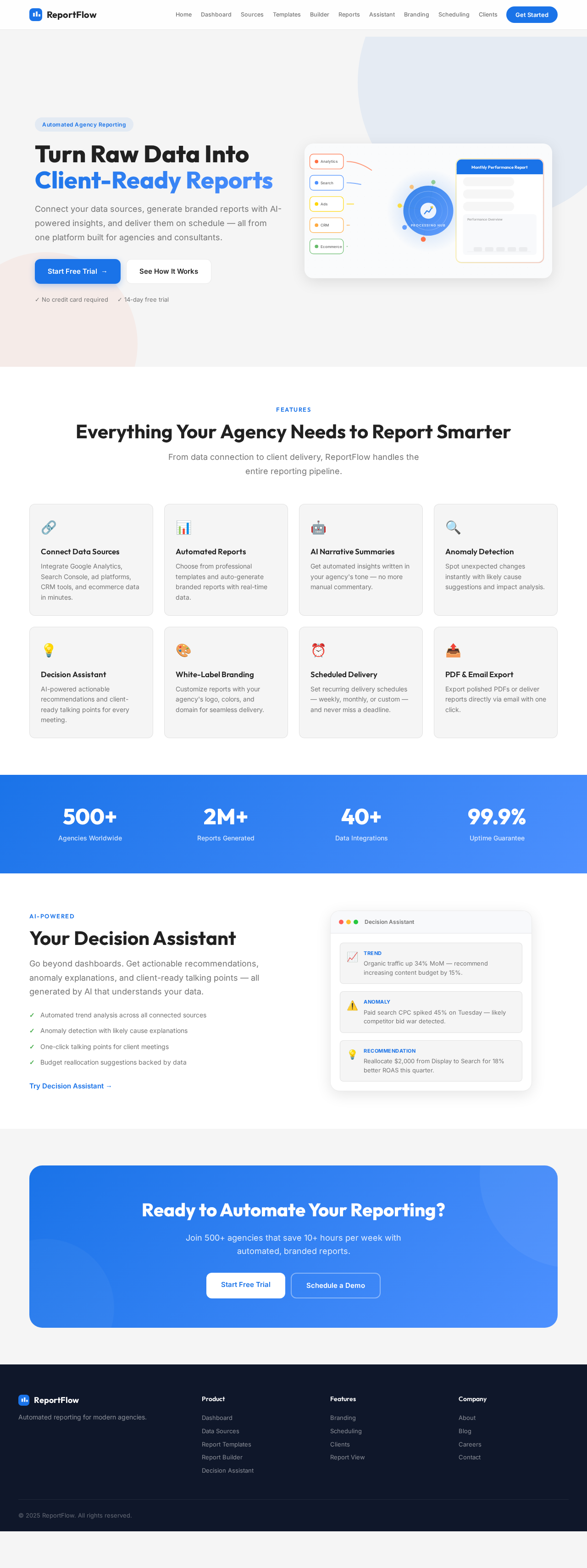 Landing design preview