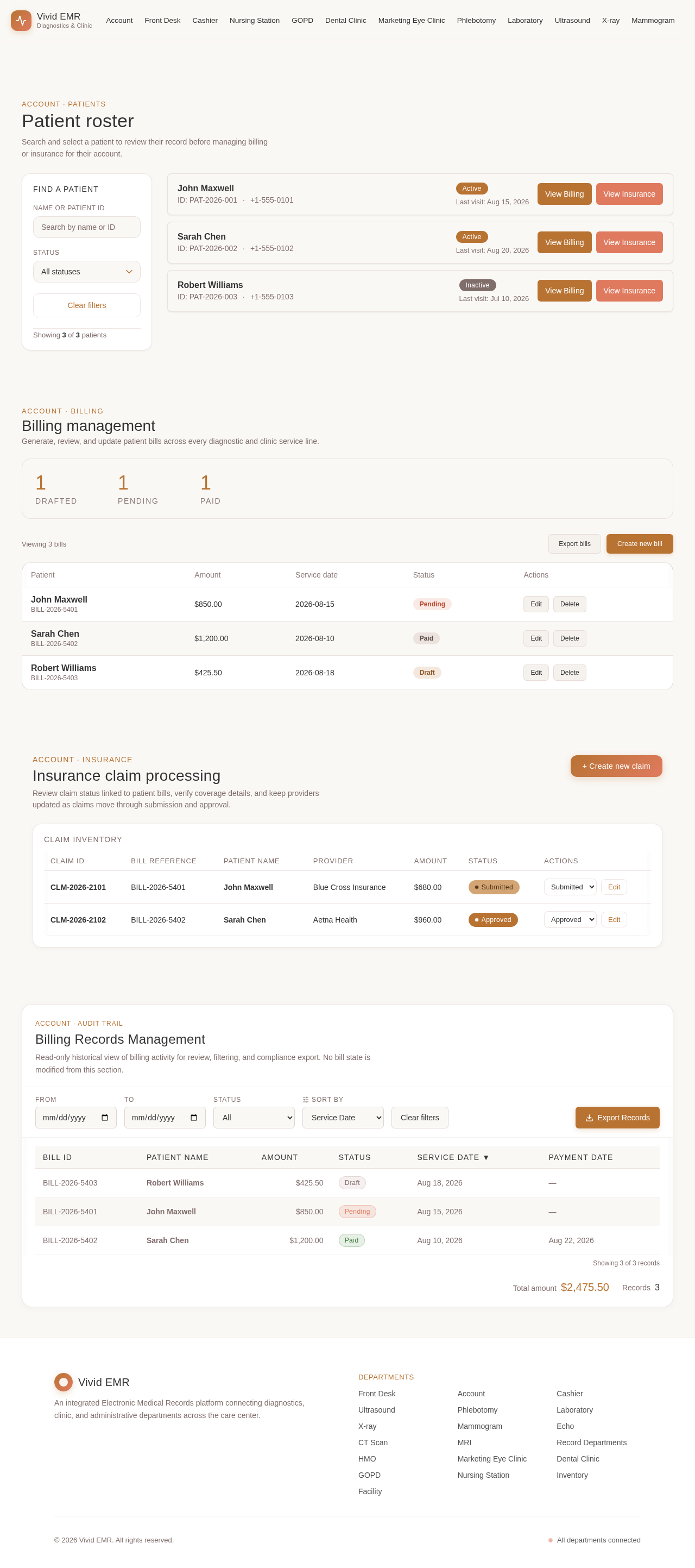 Account design preview