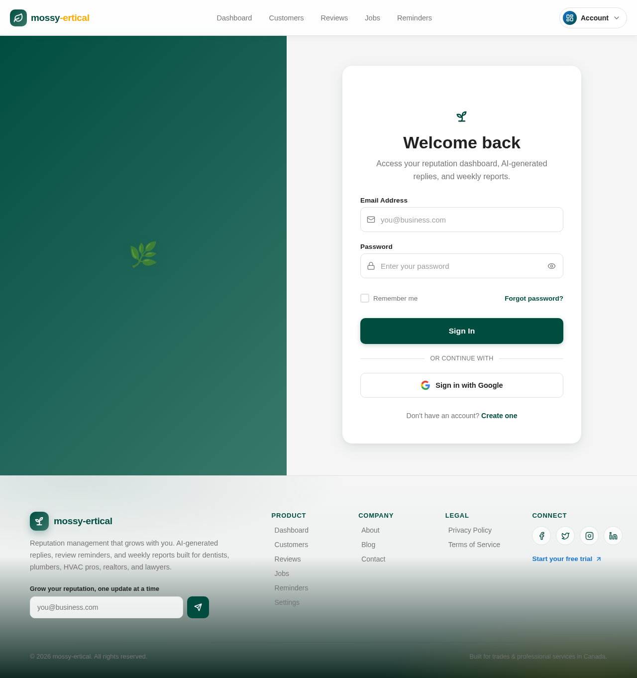 Login design preview