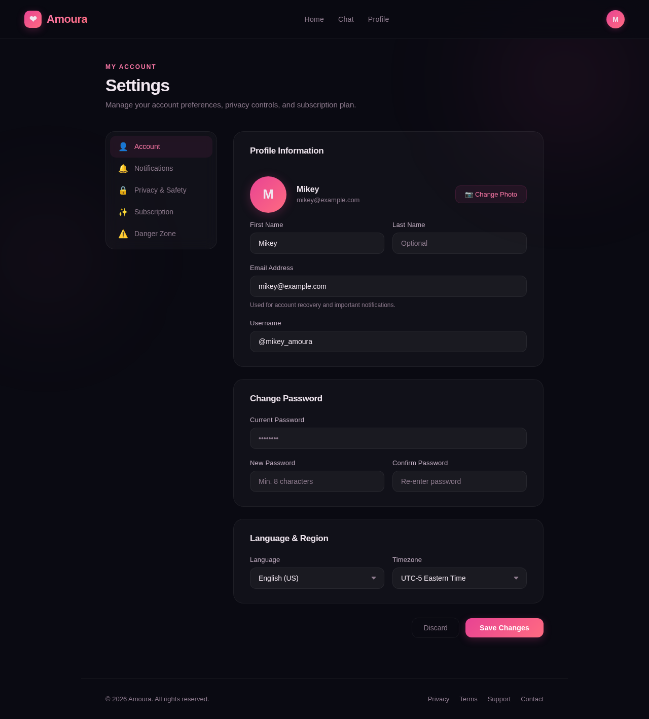 Settings design preview