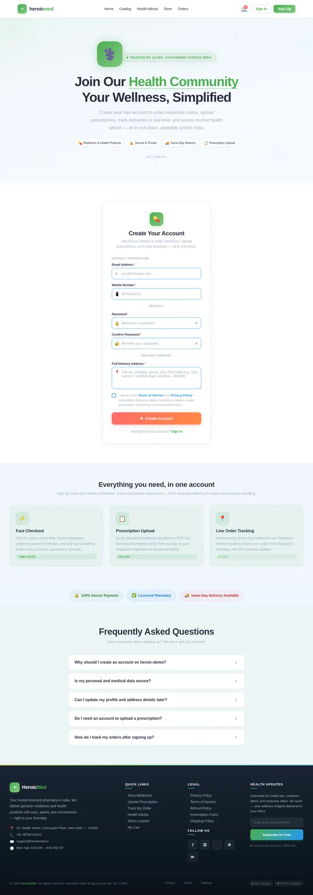 Signup