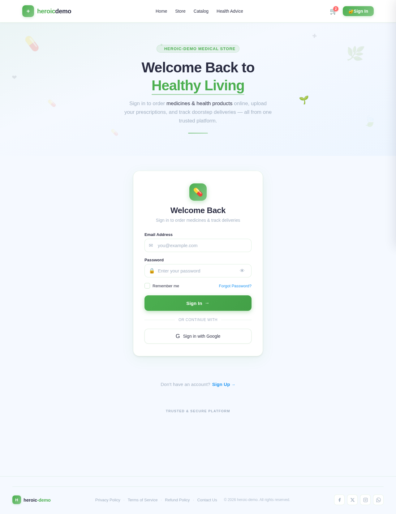 Login design preview