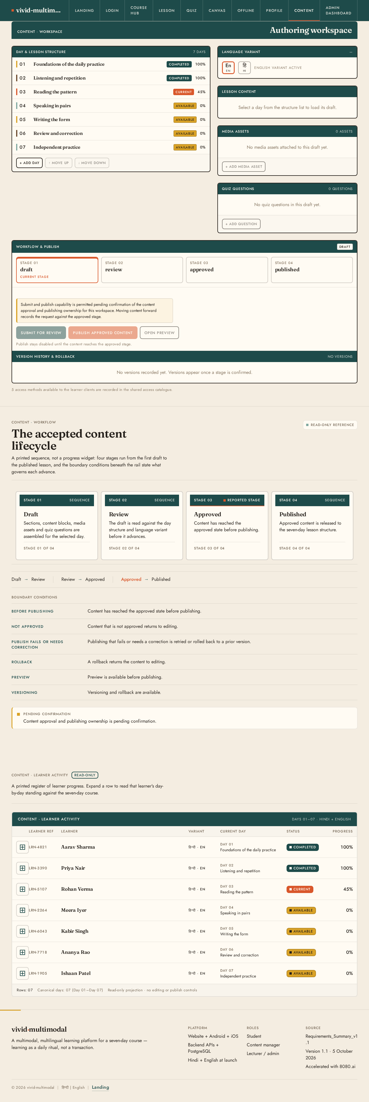 Content design preview
