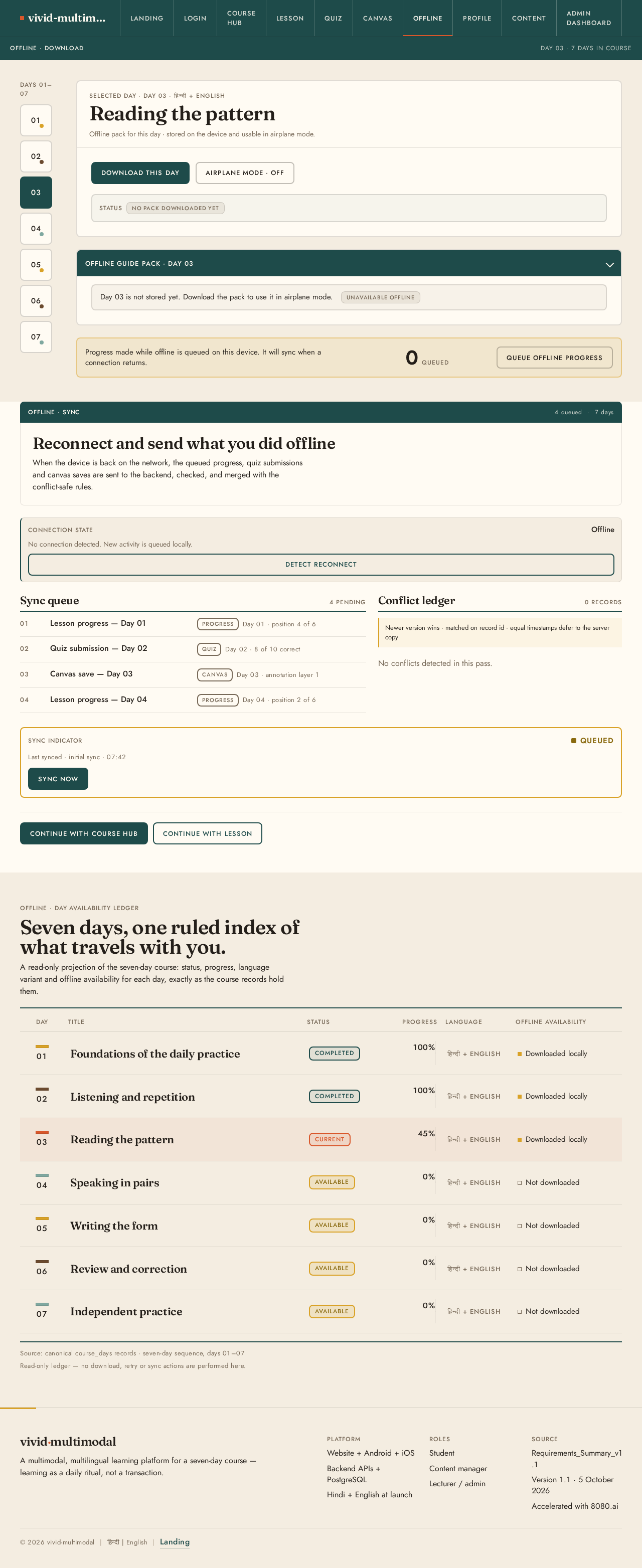 Offline design preview