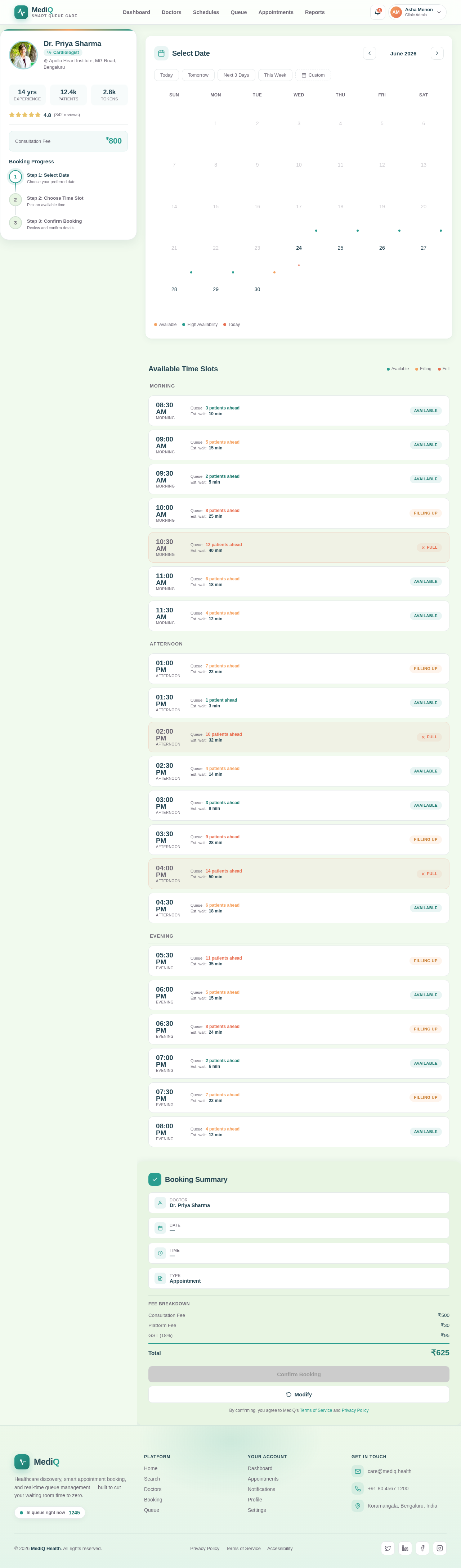 Booking design preview