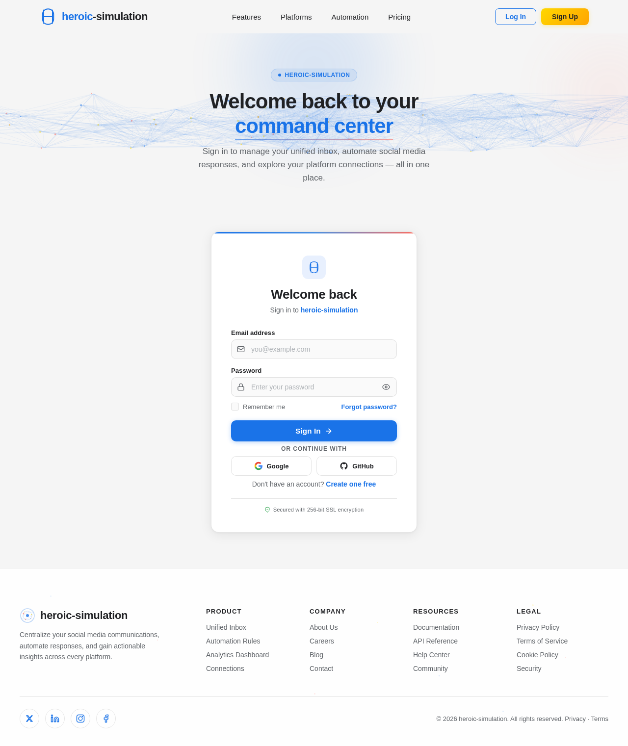 Login design preview