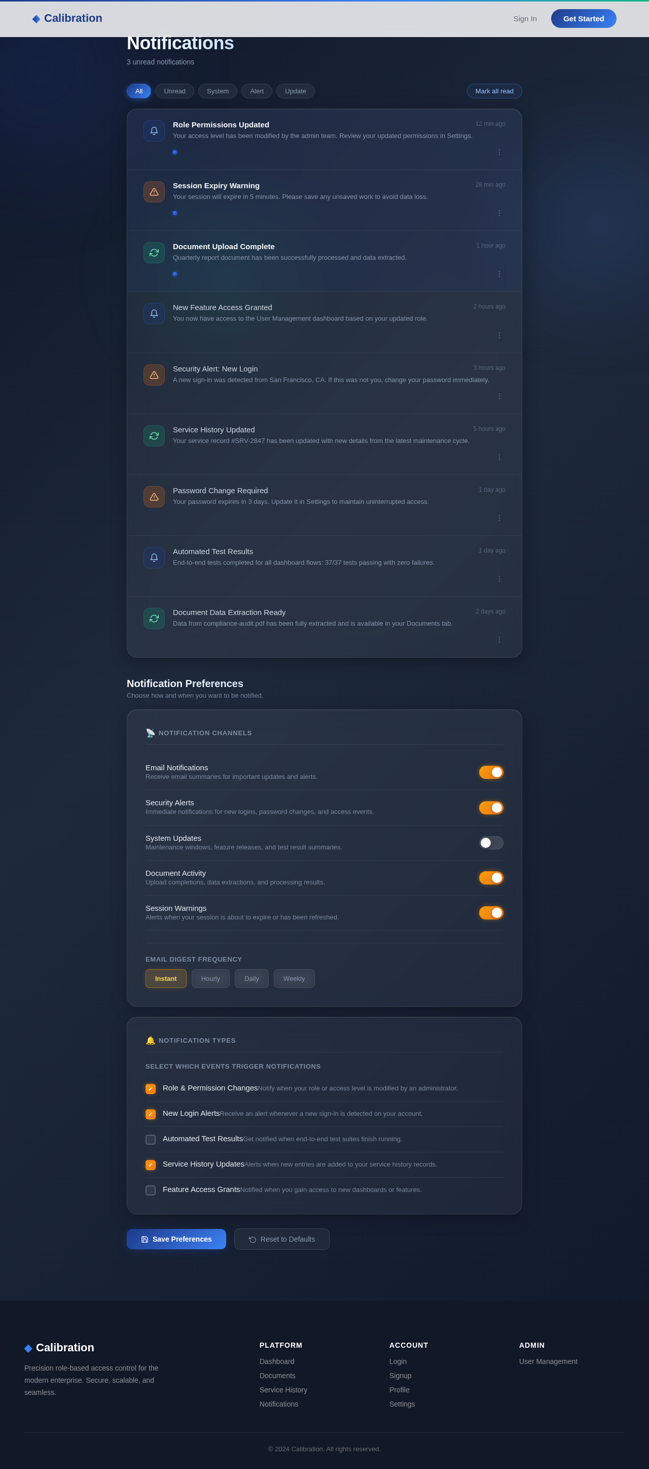 Notifications design preview