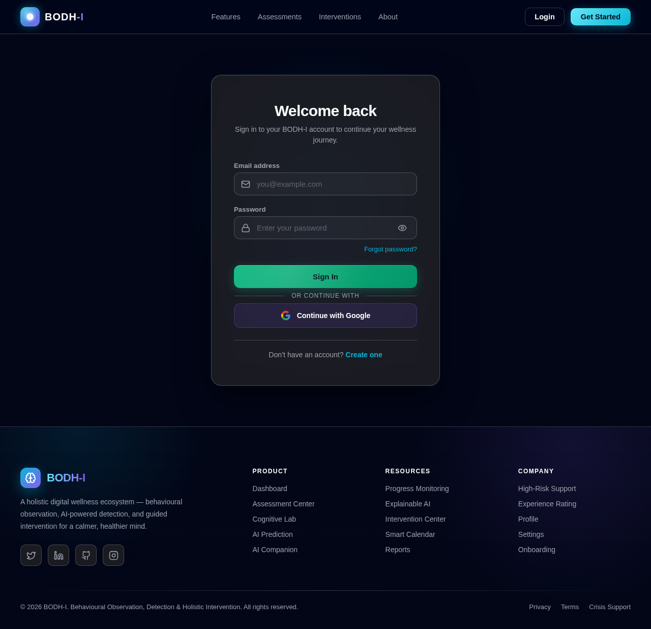 Login design preview