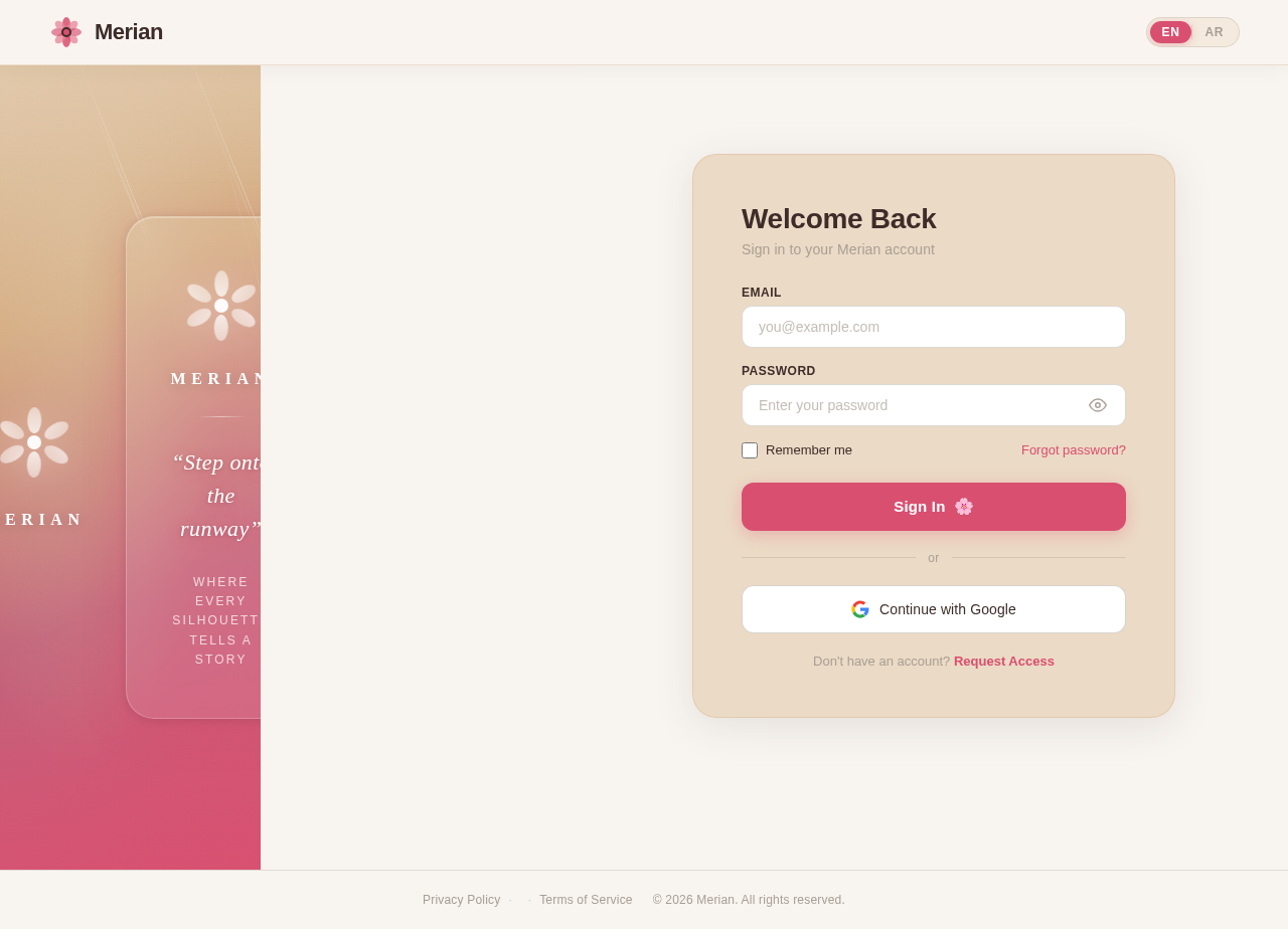 Login design preview