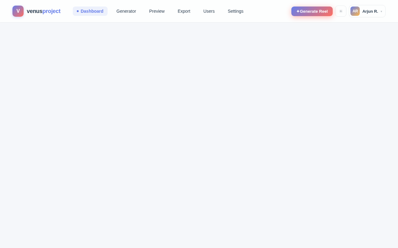 Dashboard design preview