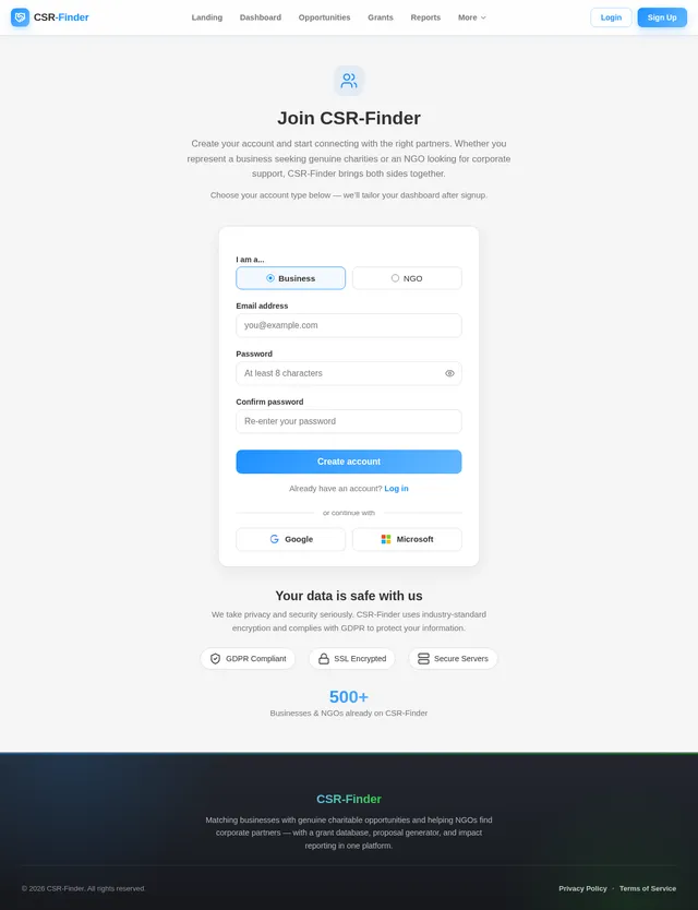 Signup