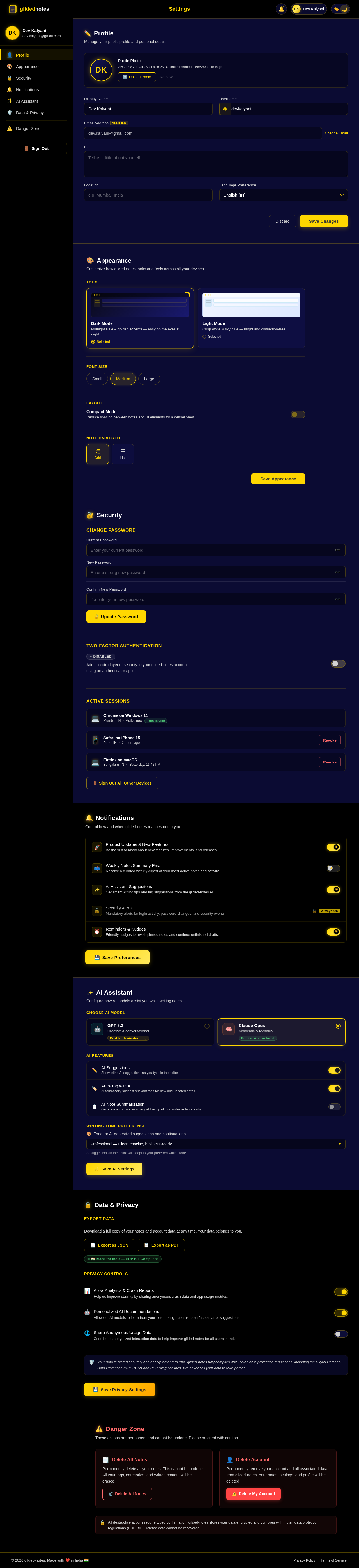 Settings design preview