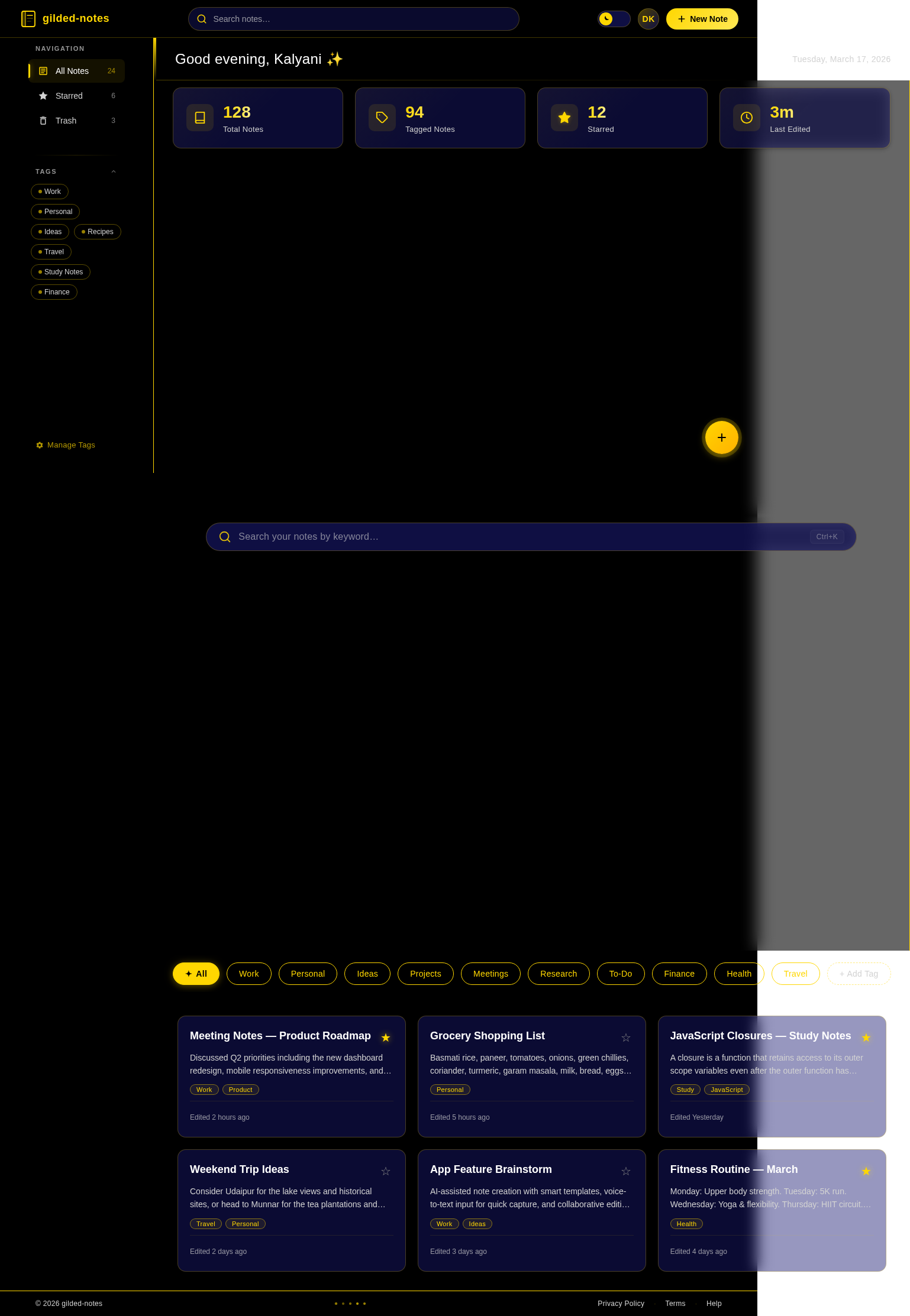 Dashboard design preview