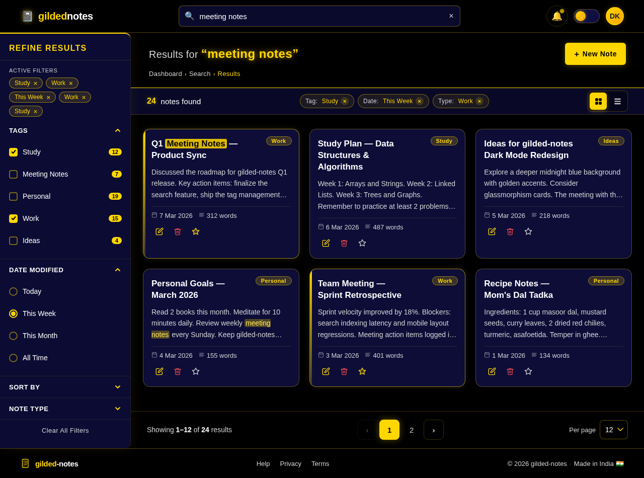 Results design preview