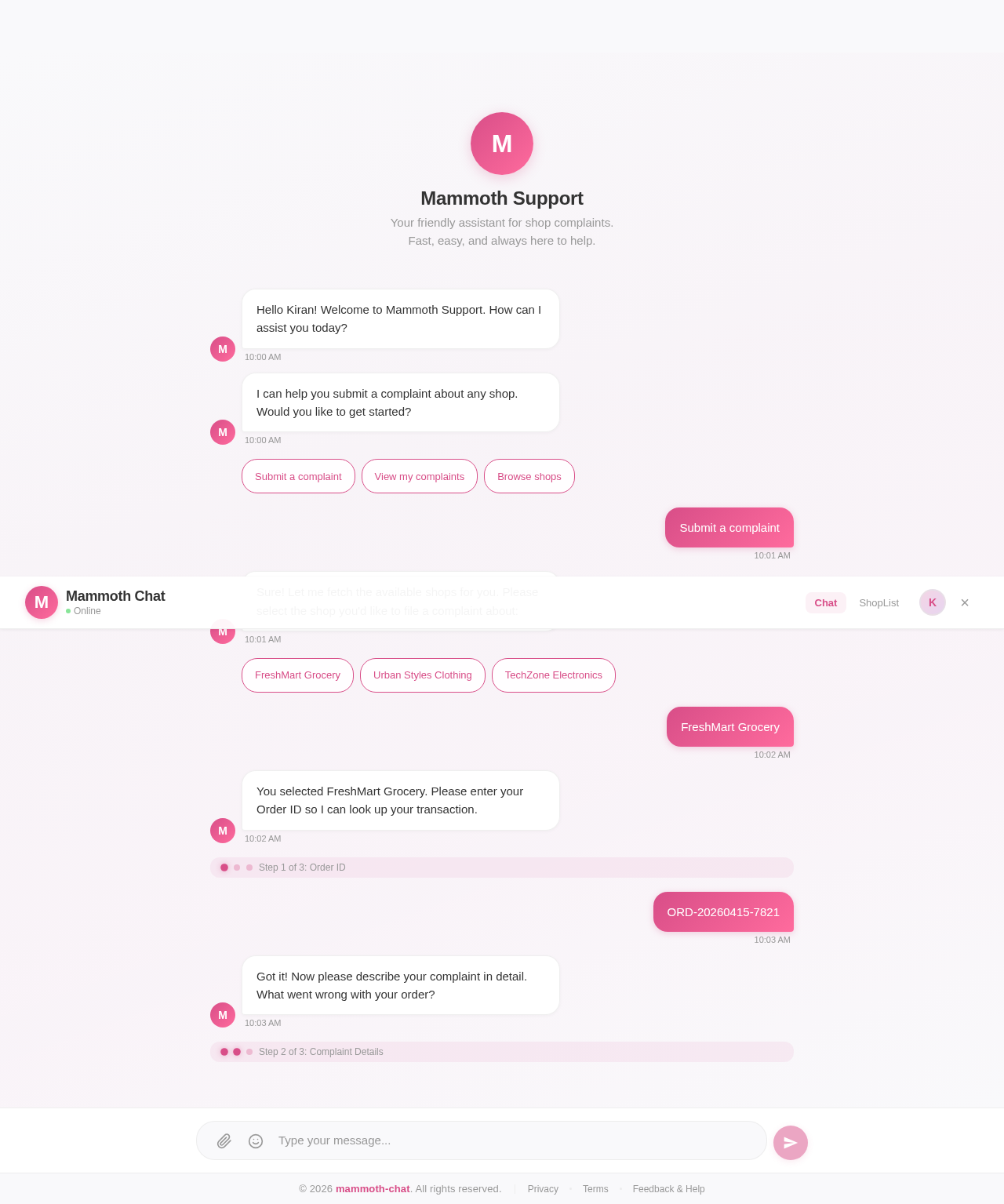 Chat design preview