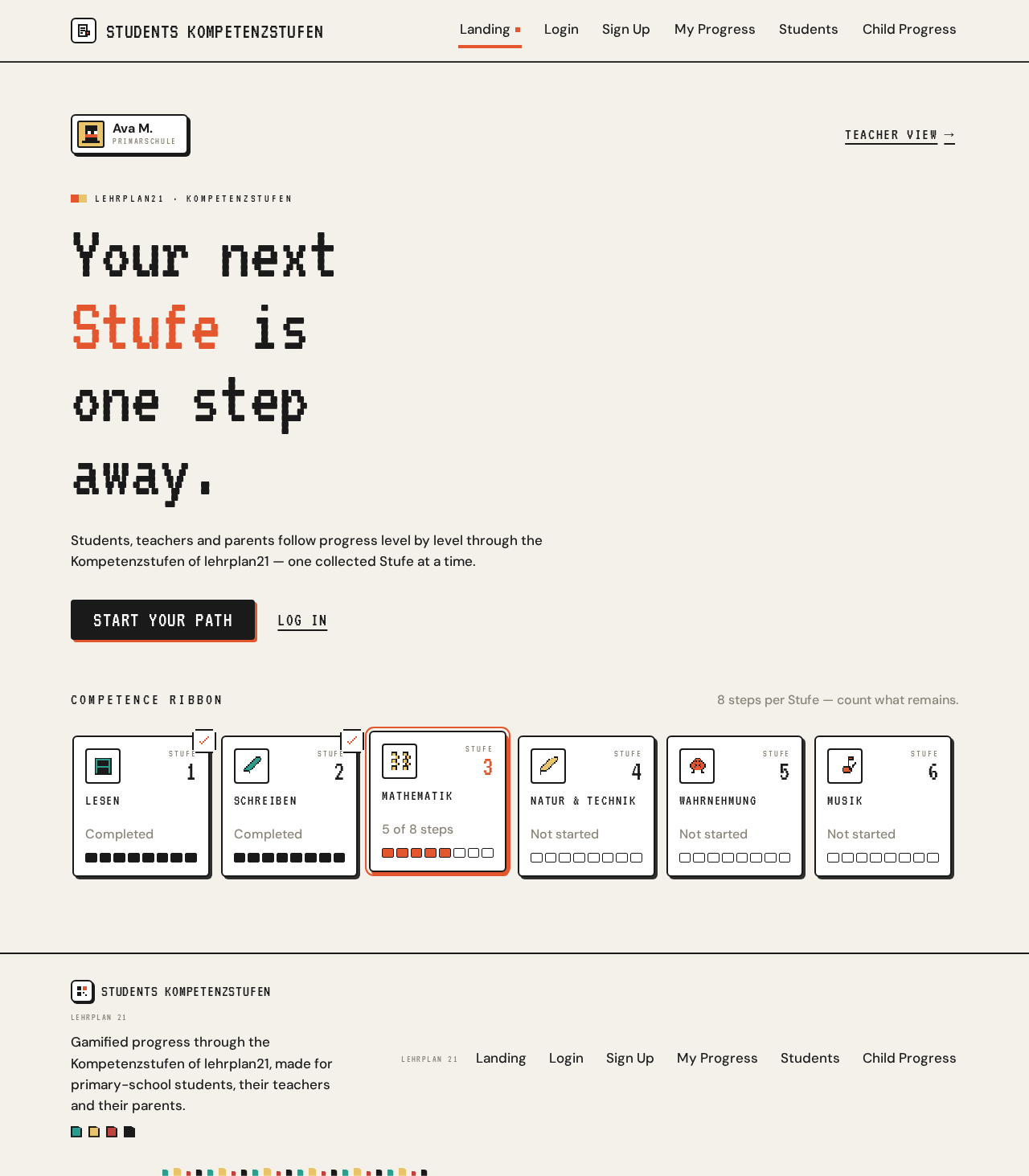 Landing design preview