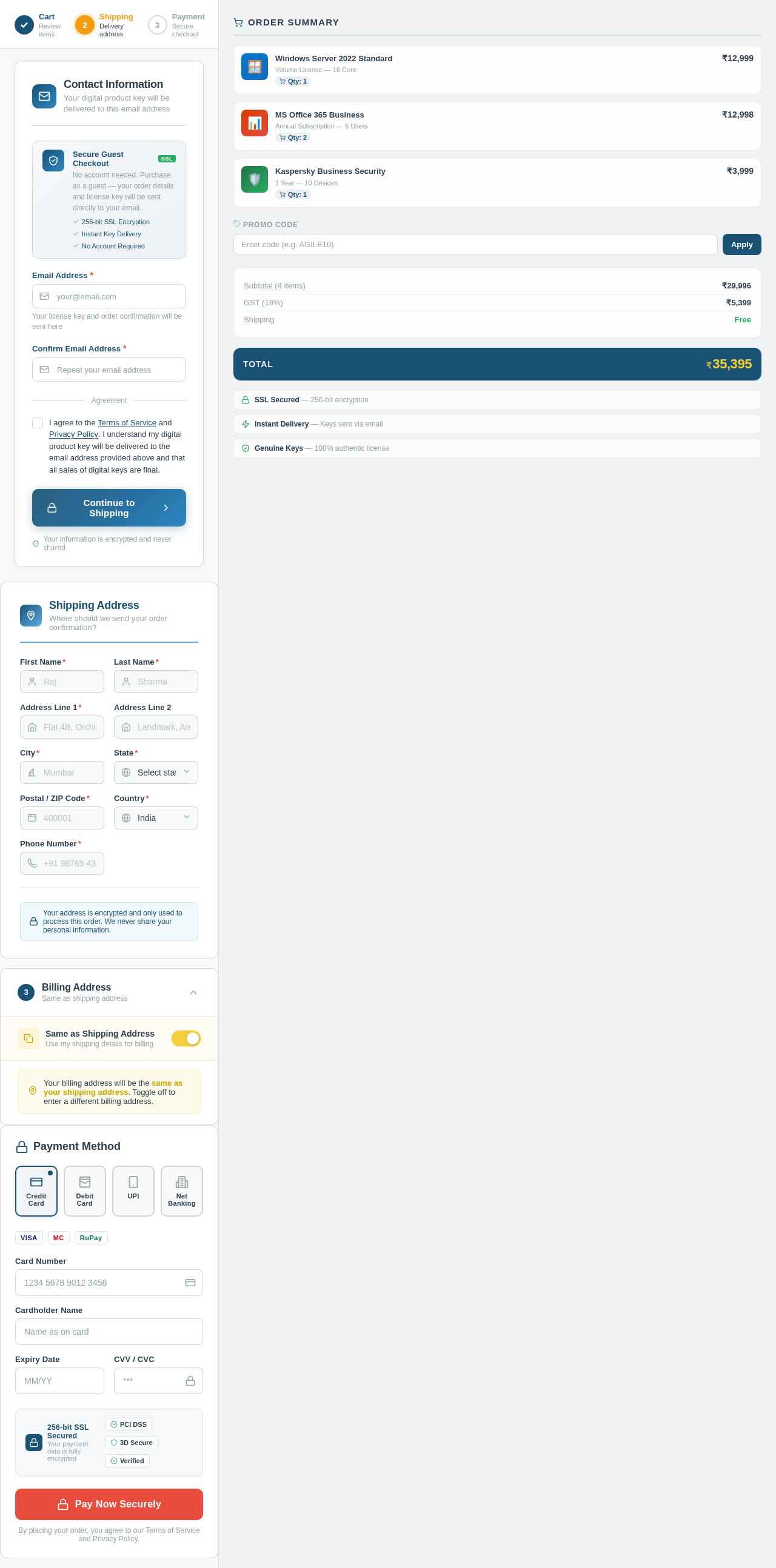 Checkout design preview