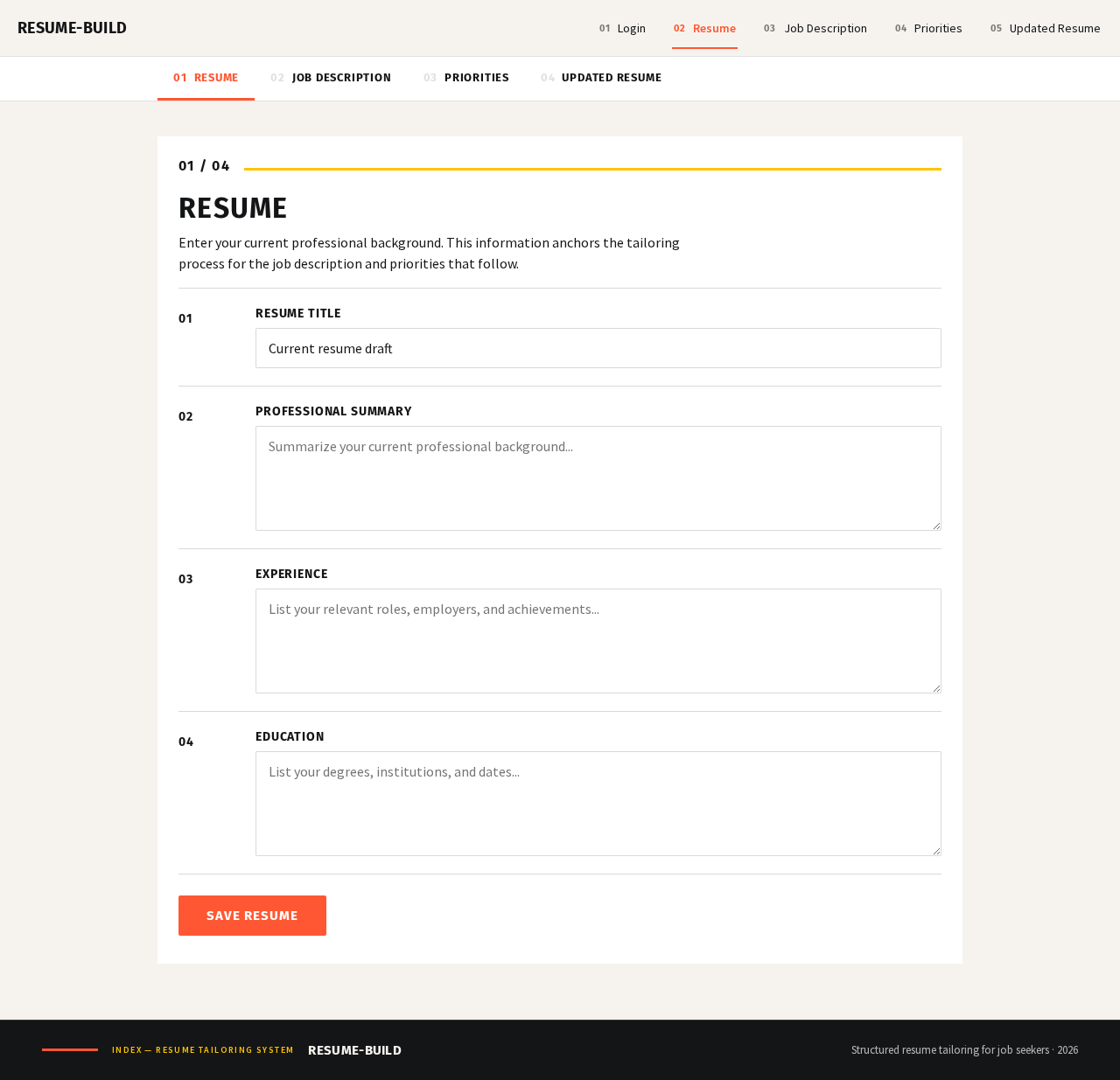 Resume design preview