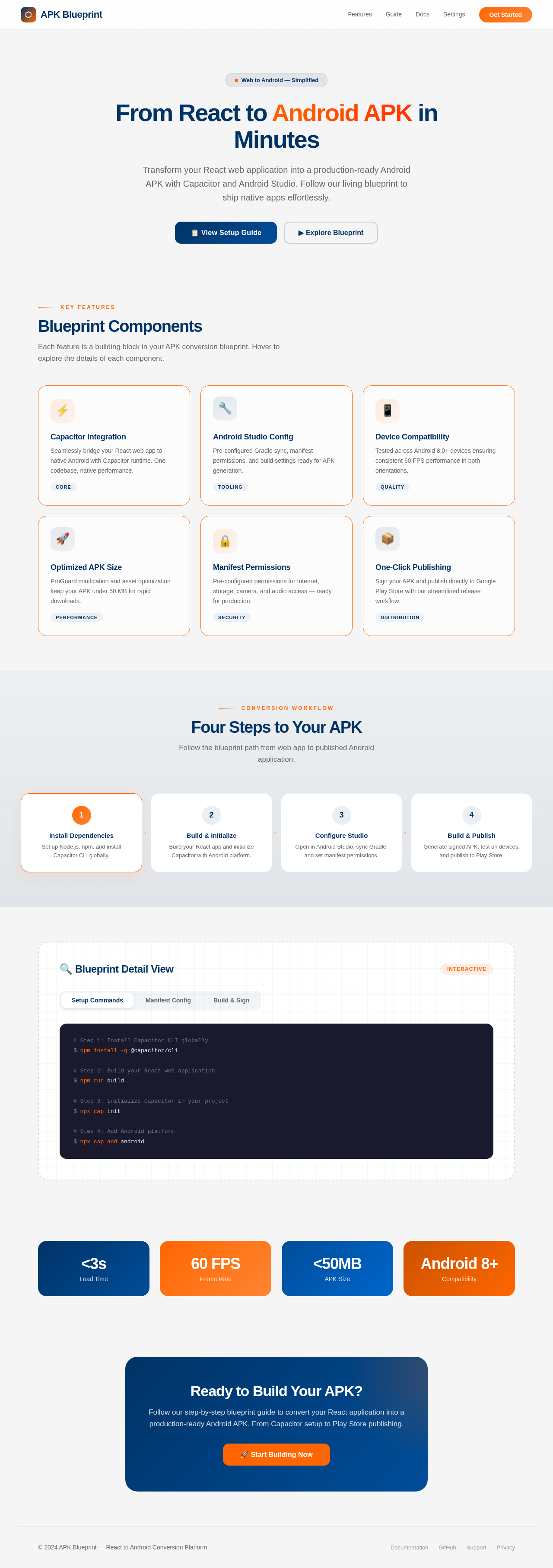 Landing design preview