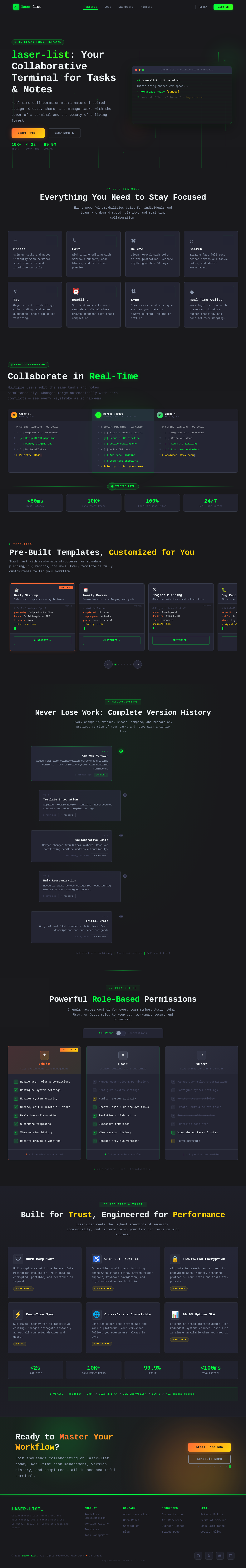 Landing design preview